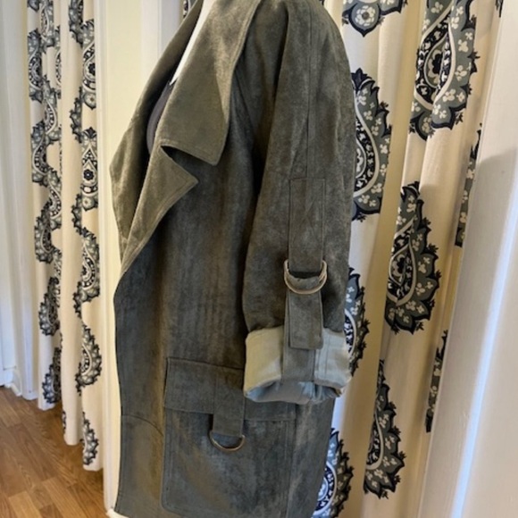 Ivy Jane Faux Suede Jacket sz XL - Picture 14 of 15